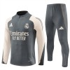 Real Madrid Trainings Sweatshirt Quarter-zip 2024-25 Grijze - Heren